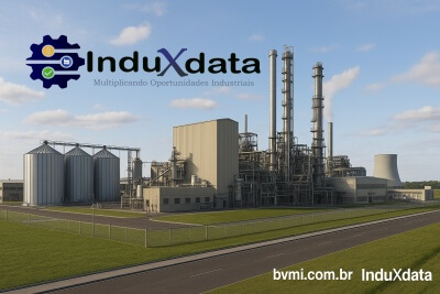 Etanol de Milho com Obra Industrial de R$ 1,65 Bi - Brasil - Setembro 2025 - Investimento Industrial - BVMI - InduXdata - Projeto - Engenharia Industrial - Aço - Aço Inox - Construção Industrial
