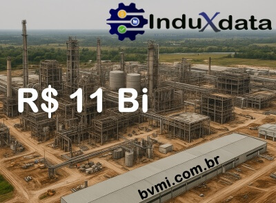 R$ 11 Bilhões em Obras Civis e Infraestrutura Industrial - Construção - Projeto - Investimento - BVMI- Brasil - InduXdata - Novembro 2025