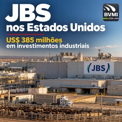 JBS nos Estados Unidos amplia manufatura com US$ 385 milhões no Texas e em Iowa