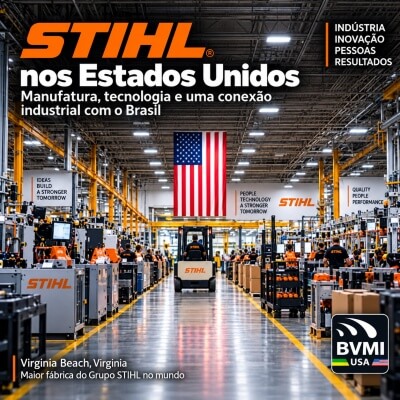 STIHL nos Estados Unidos: como São Leopoldo se conecta à maior fábrica do grupo